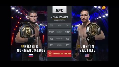 khabib vs|gaethje vs khabib full fight.